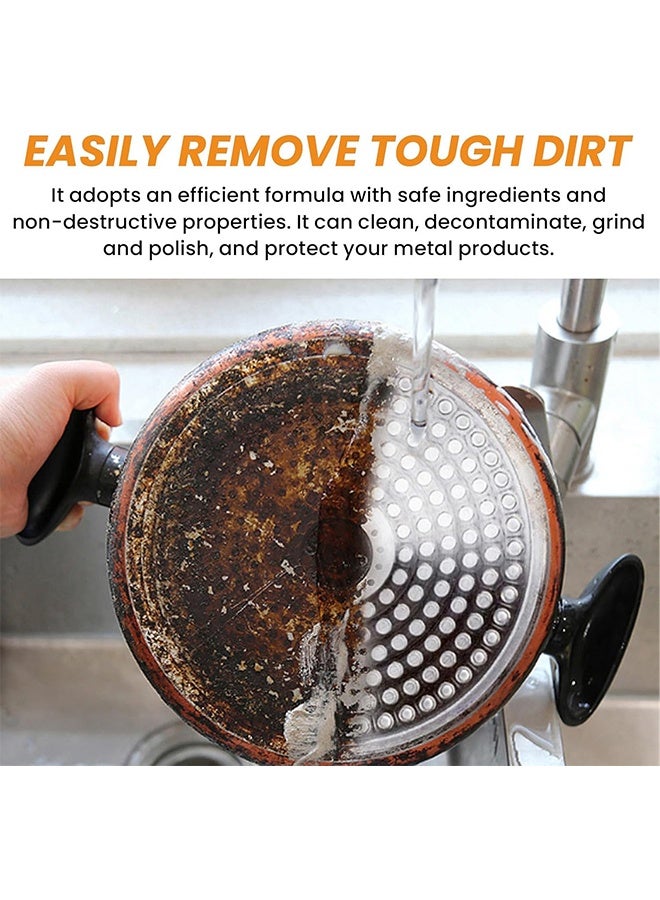 ويليام وير واكس تنظيف الفولاذ المقاوم للصدأ، معجون تنظيف الفولاذ المقاوم للصدأ، منظف واكس الفولاذ المقاوم للصدأ 3 في 1 لإزالة الشحوم وتنظيف المعادن وتلميعها، معجون تنظيف الفولاذ المقاوم للصدأ بتقنية النانو السحرية - آمن على الأسطح، معجون تنظيف الفولاذ المقاوم للصدأ للأجهزة - Image 3